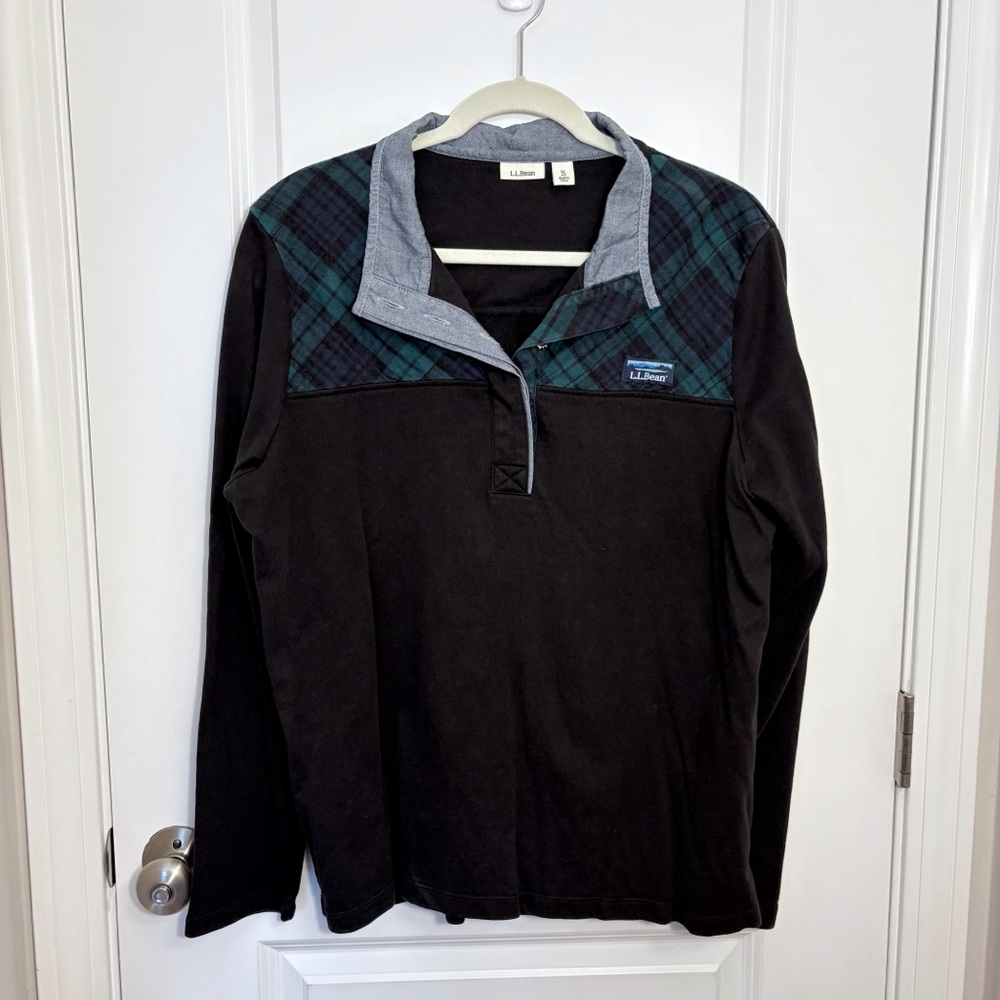 L.L. Bean Women’s Soft Cotton Rugby Henley, XL